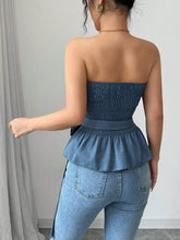 Flower Smocked Tube Top OutfitFlow
